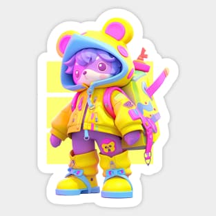 AKBLM - TECHWARD DECORA STYLE KUMA | KAWAII ANIME MASCOT Sticker